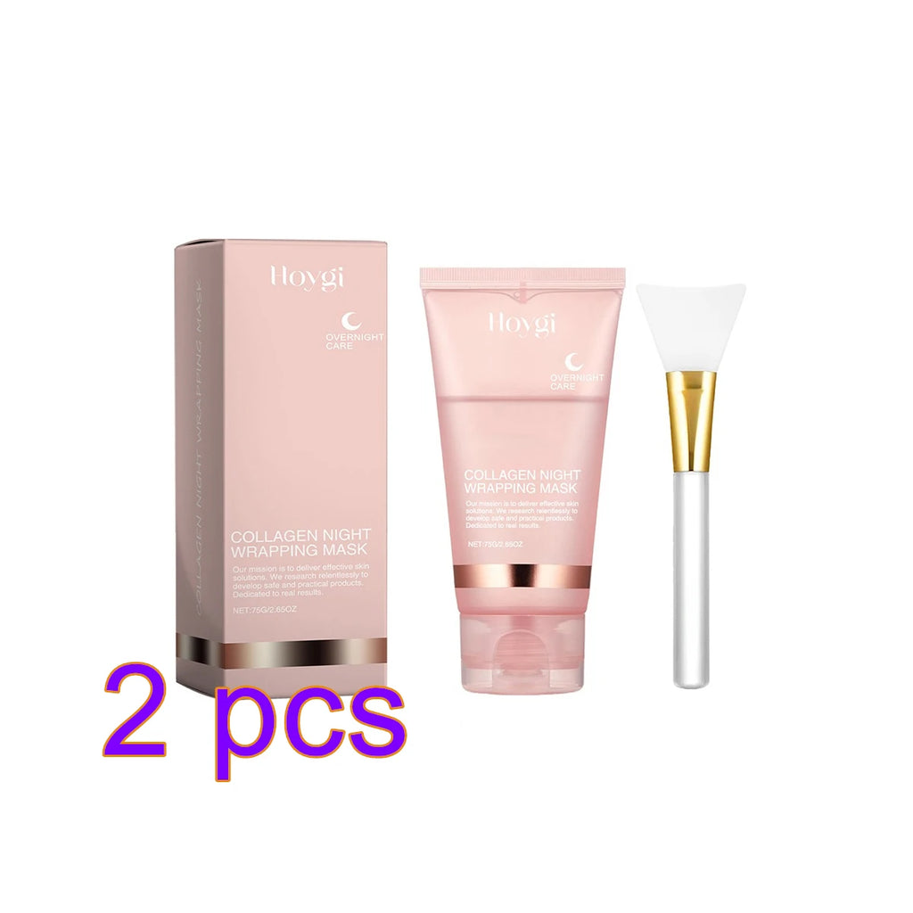 Collagen Overnight Wrapping Mask Elasticity & Hydration Hydrolyzed Collagen Peel off Mask Smooth & Tight Skin Korean Skin Care